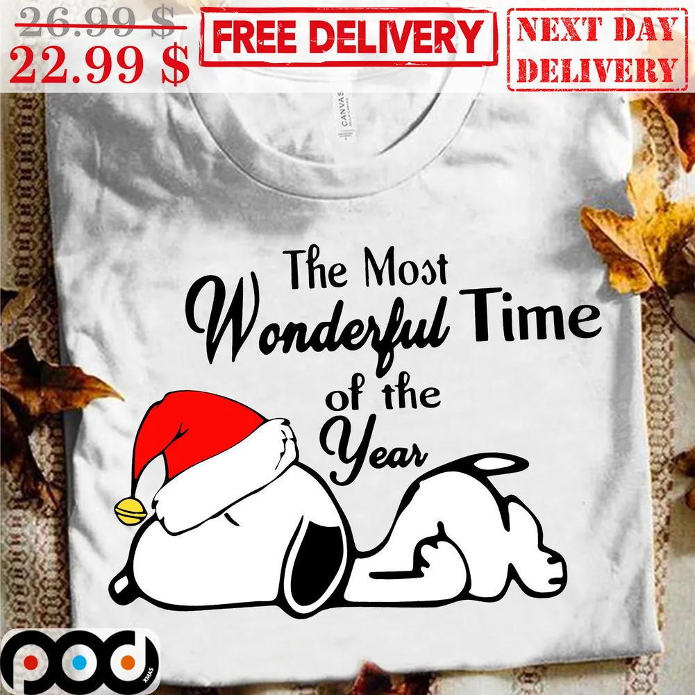 Snoopy The Most Wonderful Time Of The Year Shirt
