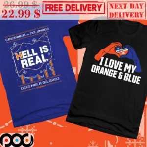 Cincinnati Vs Columbus Hell Is Real December 02 2023 Ugly Christmas Shirt