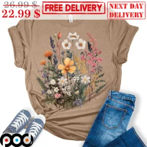 Wildflower Floral Botanical Shirt