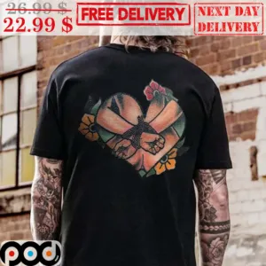Naked Woman BDSM Heart Flower Shirt