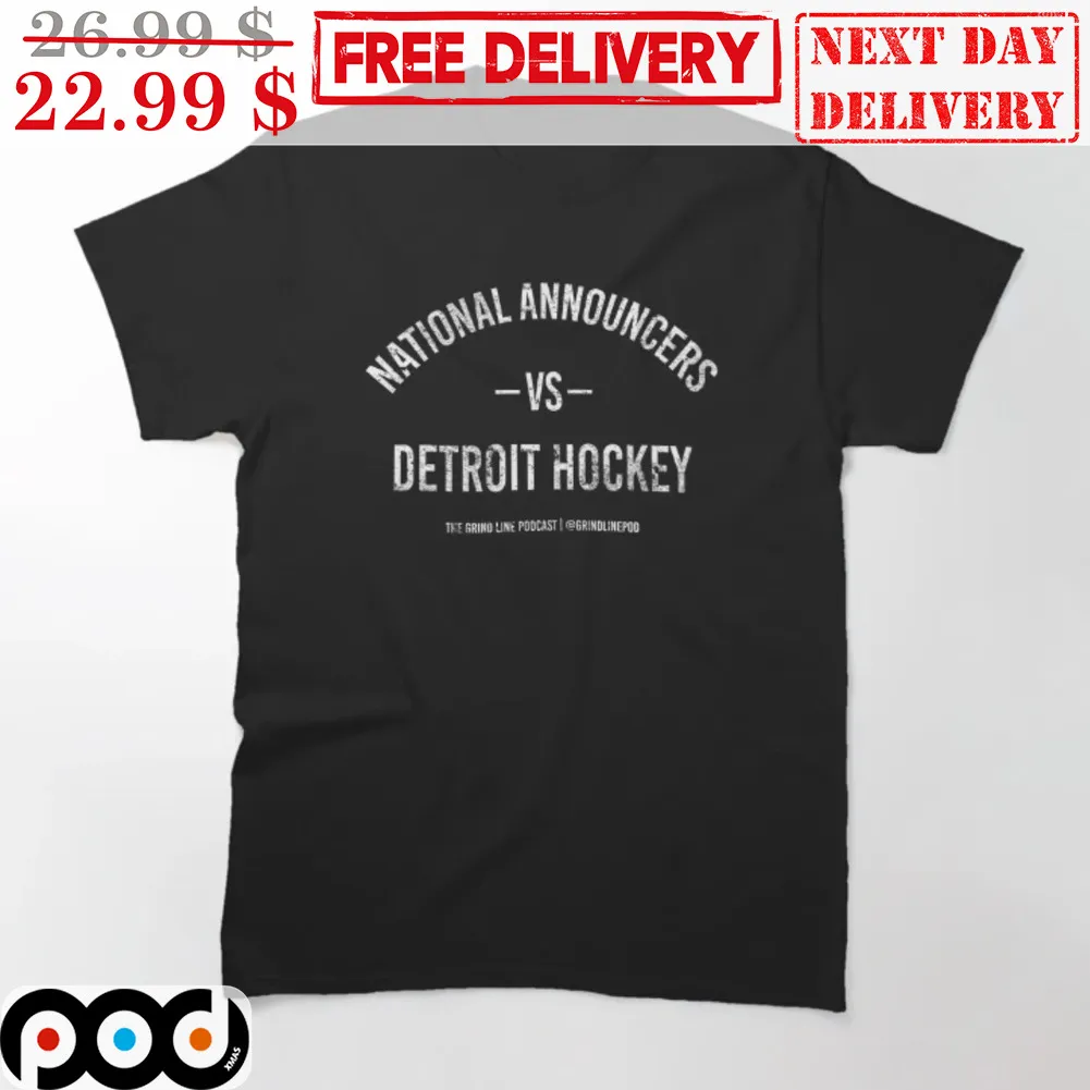 National Announcers Vs Detroit Hockey Shirt