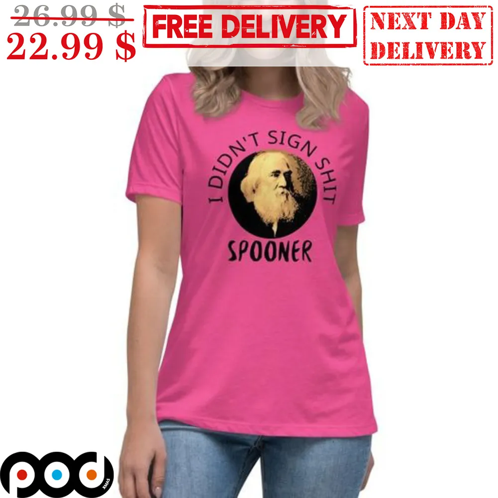 Anarchy I Didn't Sign Shit Spooner Shirt