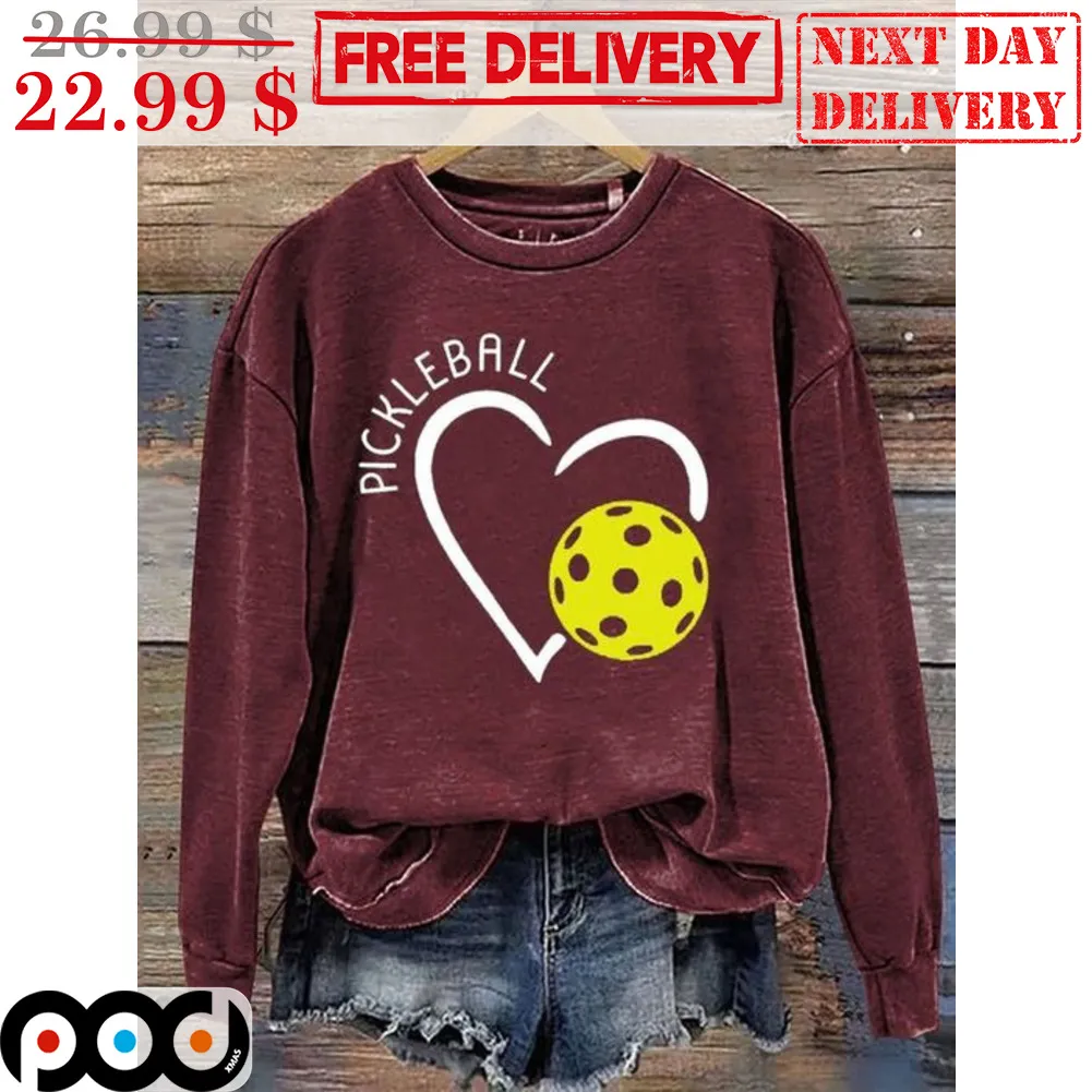 Heart Pickle Ball Vintage Shirt