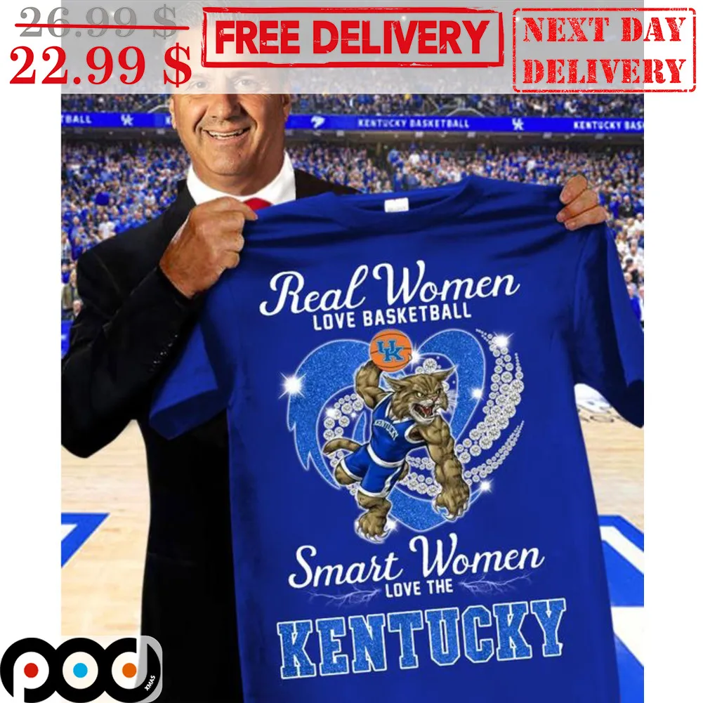 Diamond Heart Real Women Love Basketball Smart Women Love The Kentucky Shirt