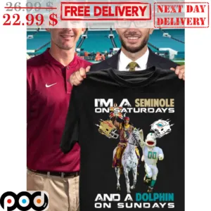 I'm A Seminole On Saturdays And A Dolphin On Sundays Shirt