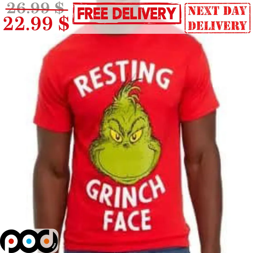Resting Grinch Face Christmas Shirt