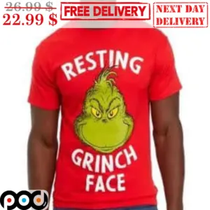 Resting Grinch Face Christmas Shirt