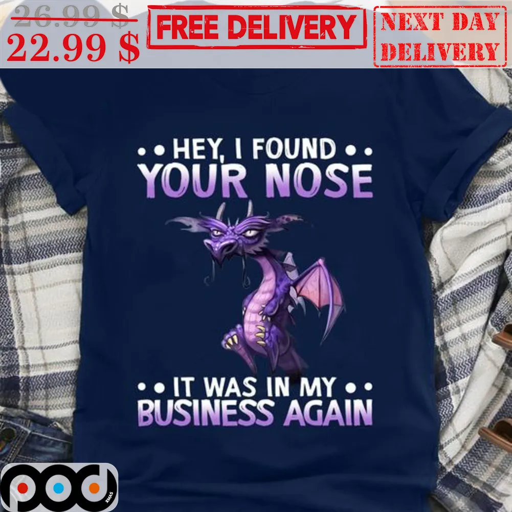 Dragon Hey I Found Your Nose It Was In My Business Again Shirt