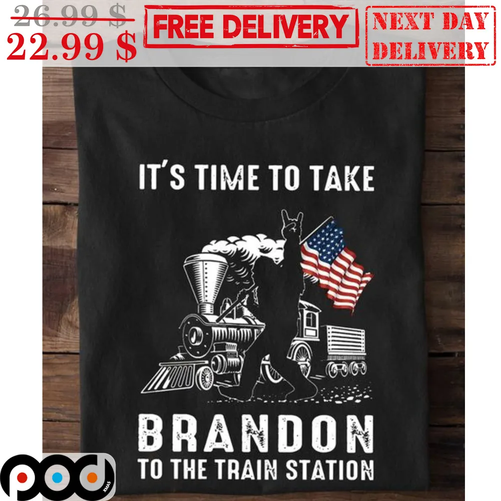 Bigfoot It's Time To Take Brandon To The Train Station Vintage Shirt