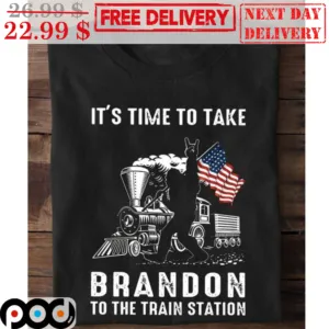 Bigfoot It's Time To Take Brandon To The Train Station Vintage Shirt