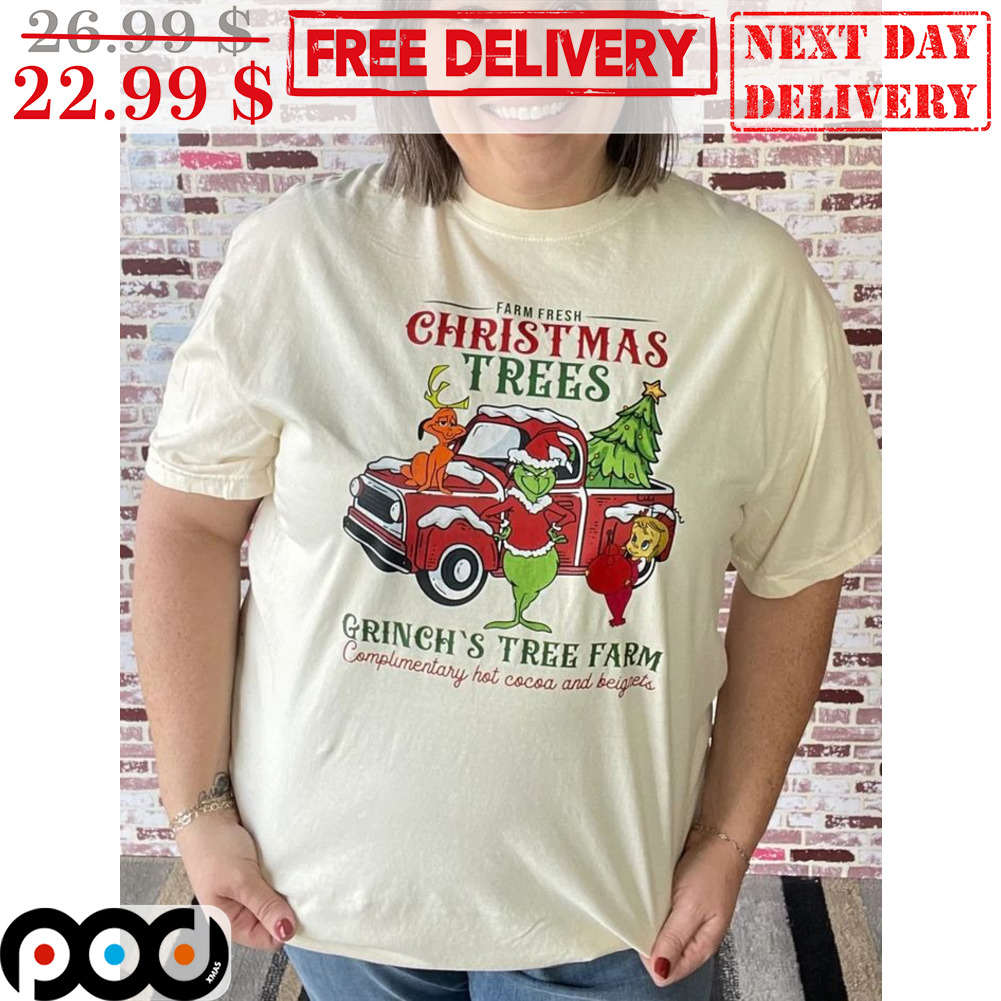 Merry Christmas Grinch Truck Christmas Long Sleeve Top L