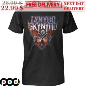Lynyrd Skynyrd Band Eagles Wings Guitar Shirt