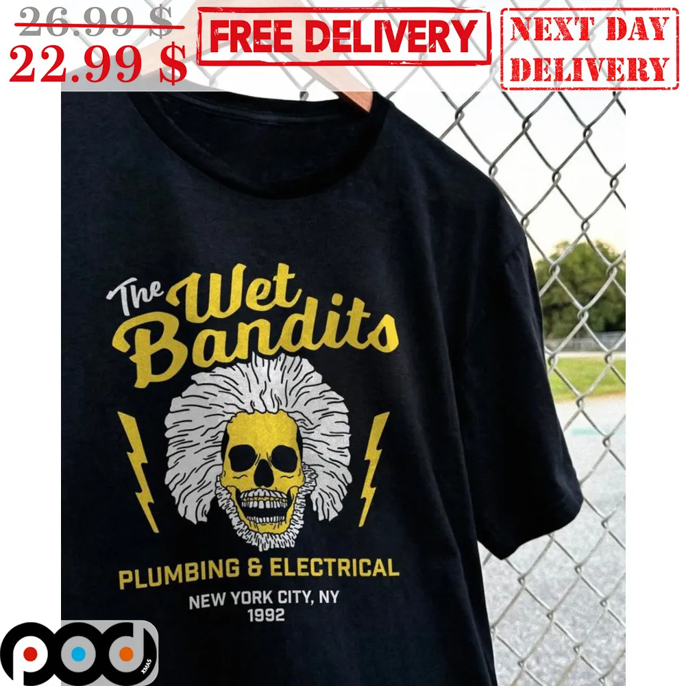Skull The Wet Bandits Plumbing And Electrical New York City 1992 Shirt