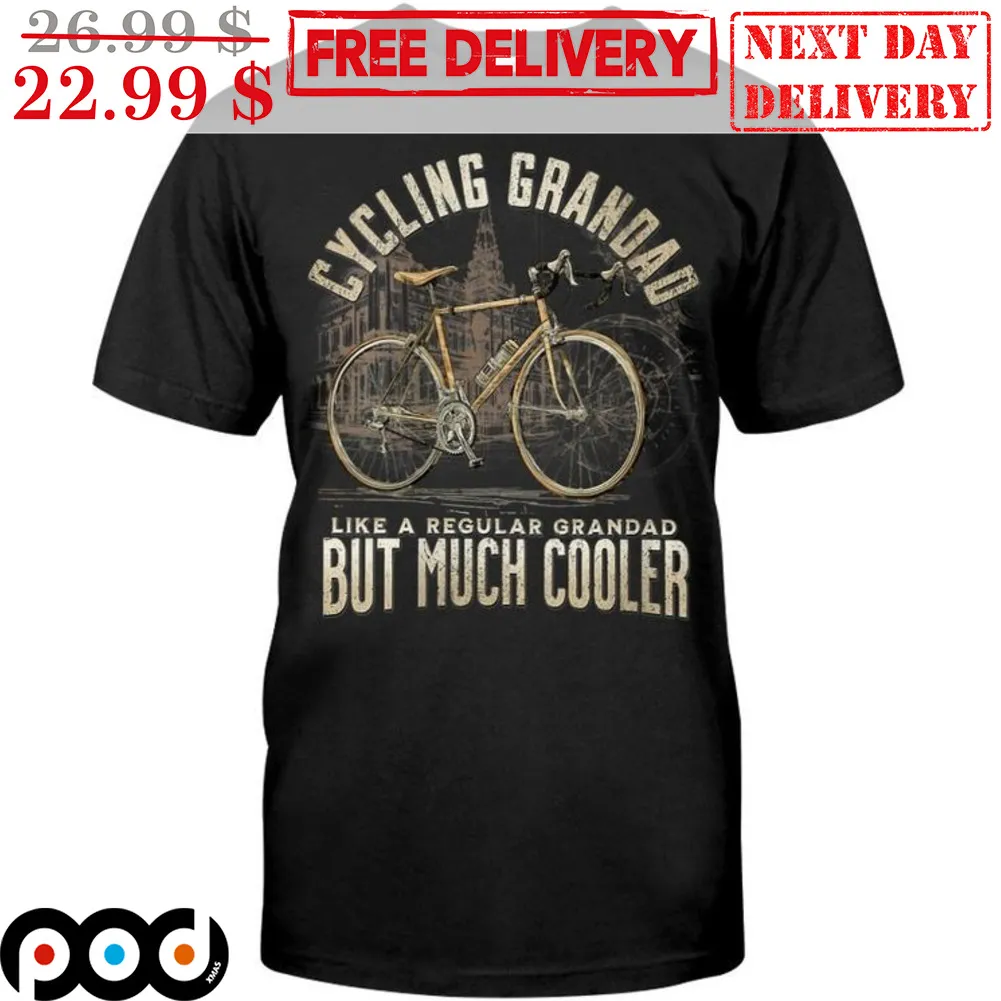 Cycling Grandad Like A Regular Grandad But Much Cooler Vintage Shirt