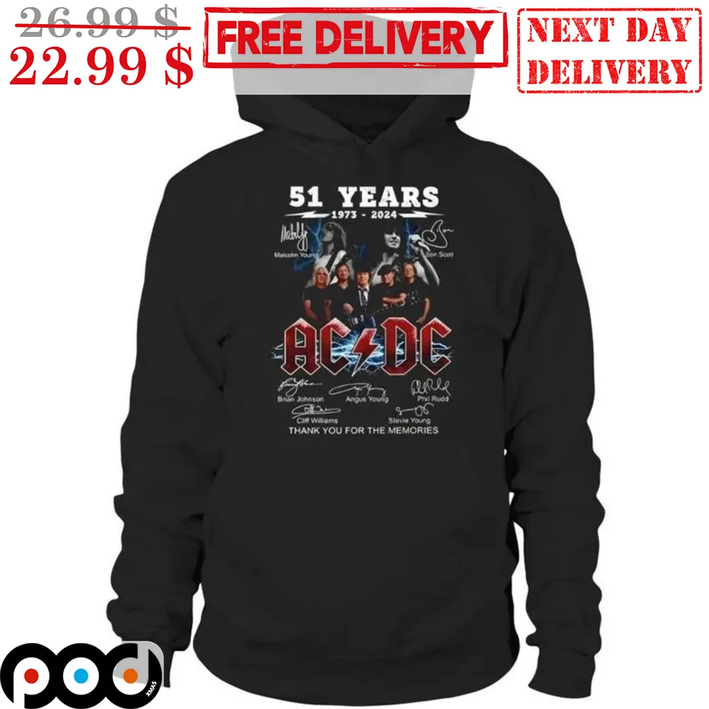 51 Years AD DC Thank You For The Memories Signature Shirt
