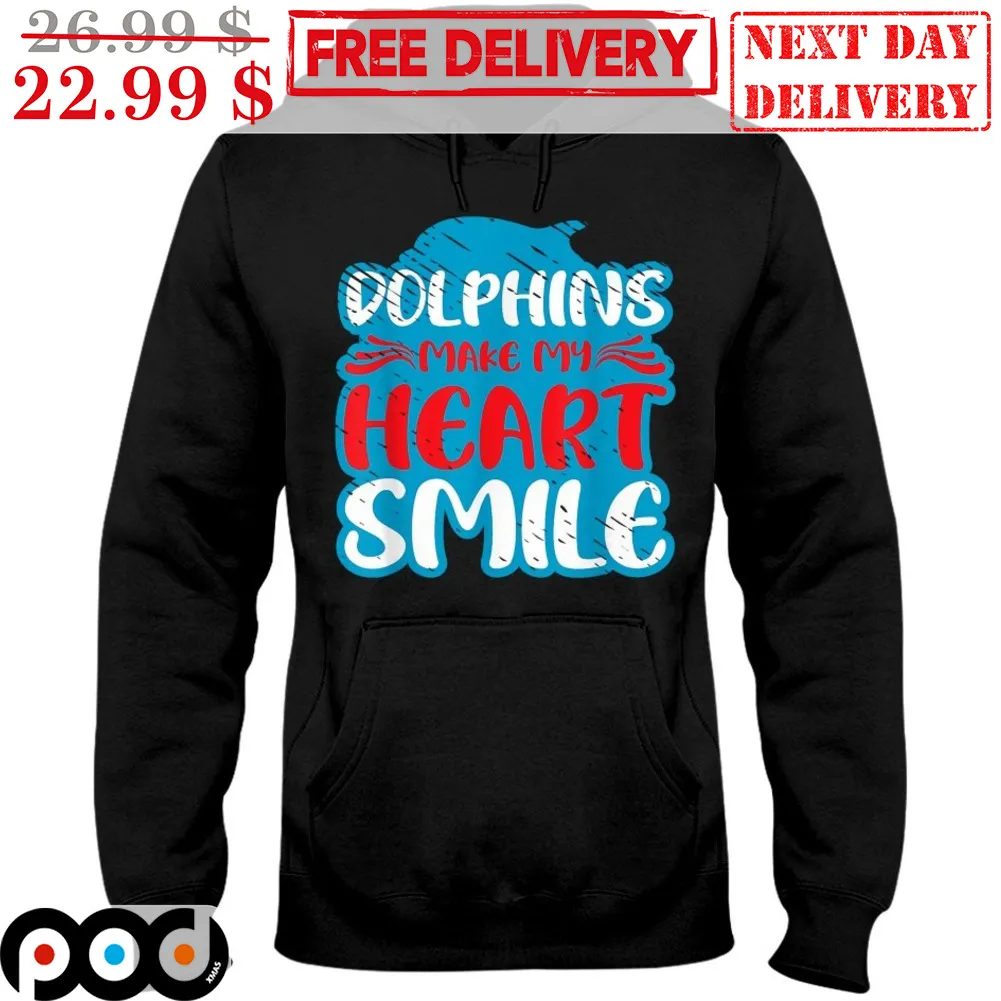 Dolphins Make My Heart Smile Shirt