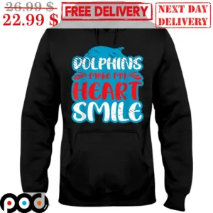 Dolphins Make My Heart Smile Shirt