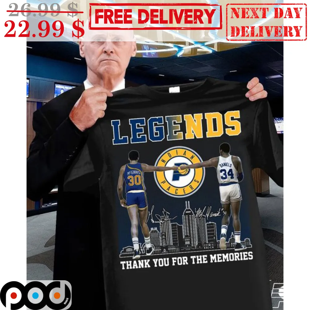 Legends Indian Packers Thank You For The Memories Signature Shirt