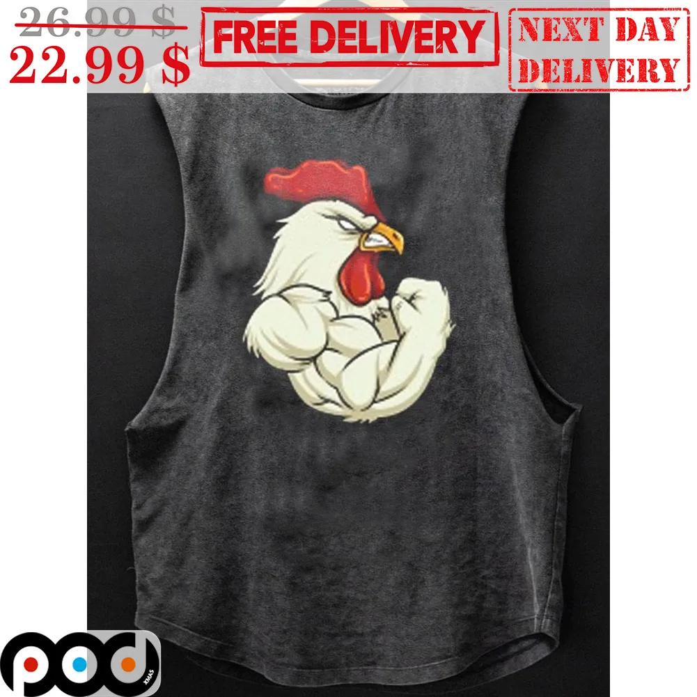 Rooster Muscle Gym Fun Shirt
