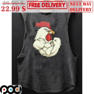 Rooster Muscle Gym Fun Shirt