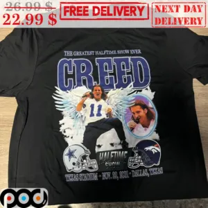 The Greatest Halftime Show Ever Creed Halftime Show Dallas Cowboy Shirt