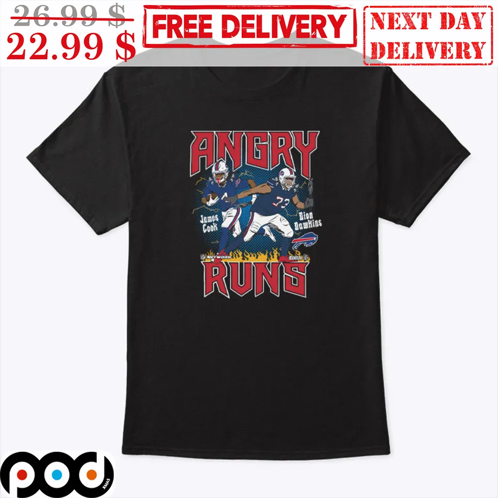 Buffalo Bills James Cook And Dion Dawkins Angry Runs Shirt