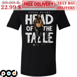 Roman Reigns Head Of The Table Signature Wrestling Shirt
