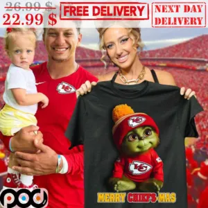Baby Yoda Merry Chief-Mas Kansas City Chiefs Shirt