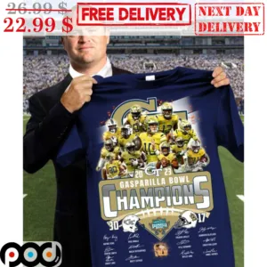 Gasparilla Bowl Champions 2023 Team Signature Shirt