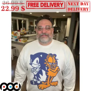 Sonic And Garfield Cute Shirt