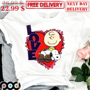 Charlie Brown Snoopy Peanuts Love Shirt