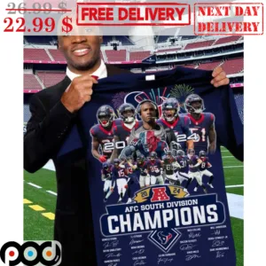 Houston Texans 2024 AFC South Division Champions Signature Shirt