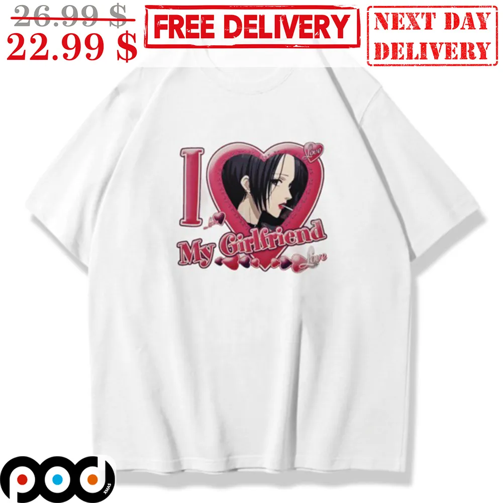 Custom Photo Waifu I Love My Girlfriend Shirt