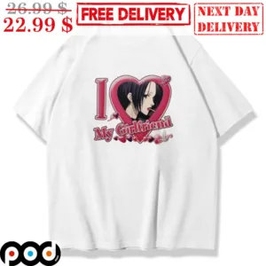 Custom Photo Waifu I Love My Girlfriend Shirt