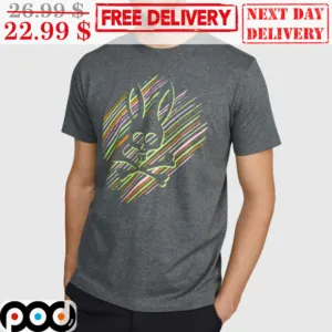 Psycho Bunny Heather Storm Blackwell Graphic Shirt