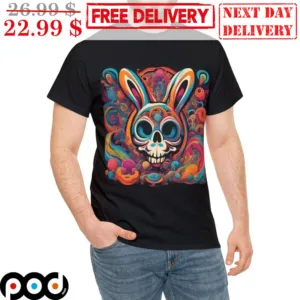 Psycho Bunny Psychedelic Colorful Graphic Shirt