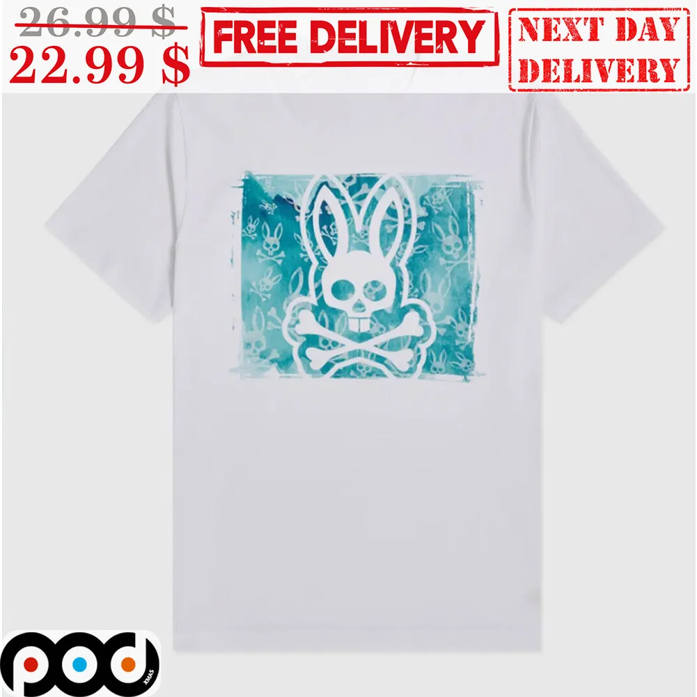 Psycho Bunny Skull Sky Blue Shirt