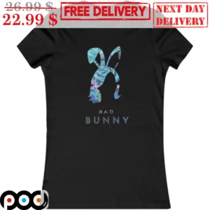 Women's Floral Bad Bunny Graphic Shirt