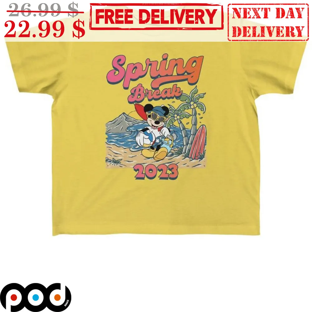 Mickey Mouse Spring Break 2023 Summer Disney Shirt