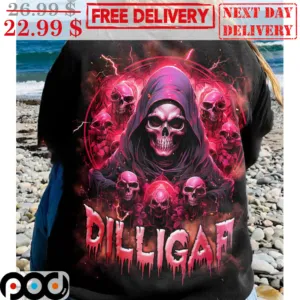 Death Skull DILLIGAF Shirt