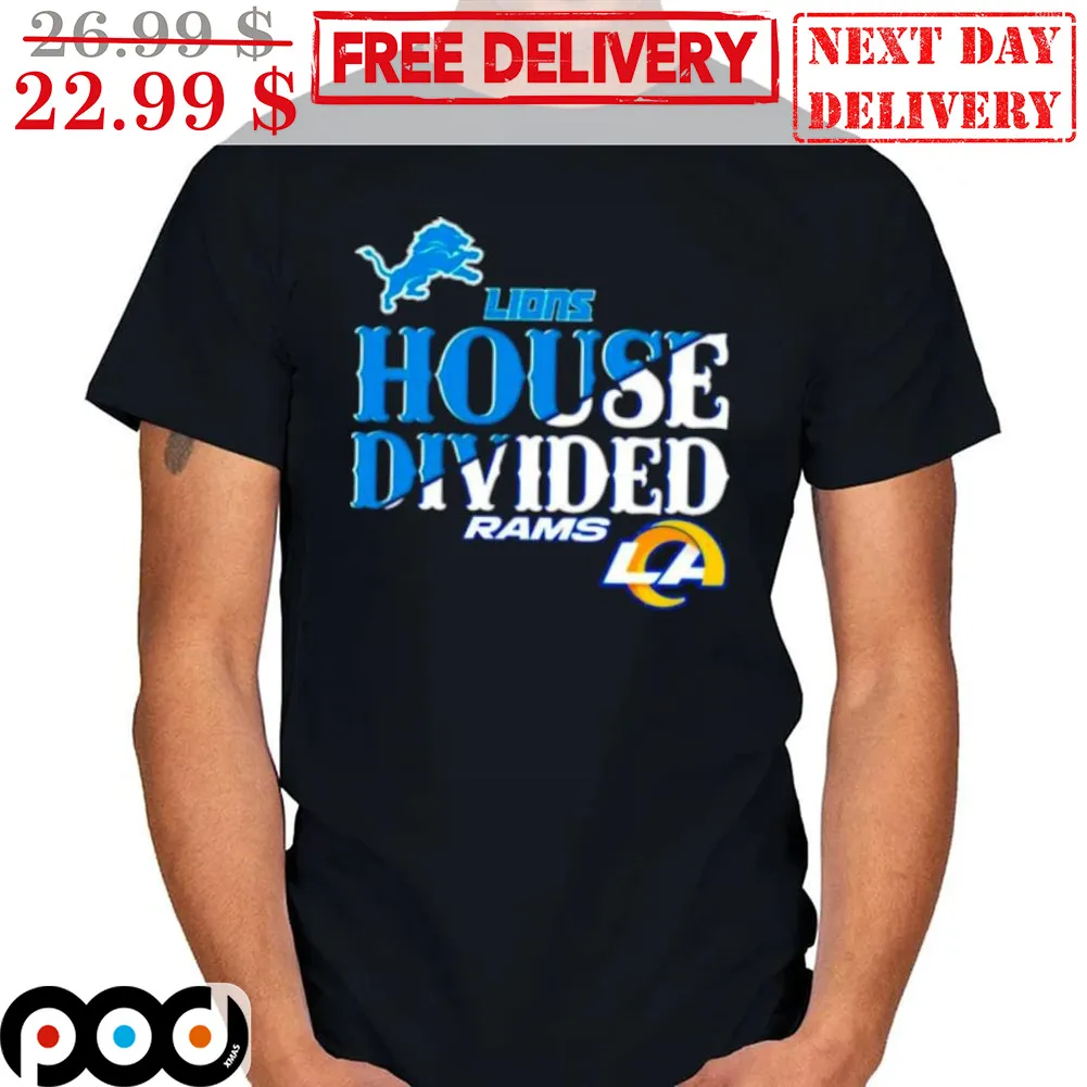 Detroit Lions House Divideo Rams Shirt
