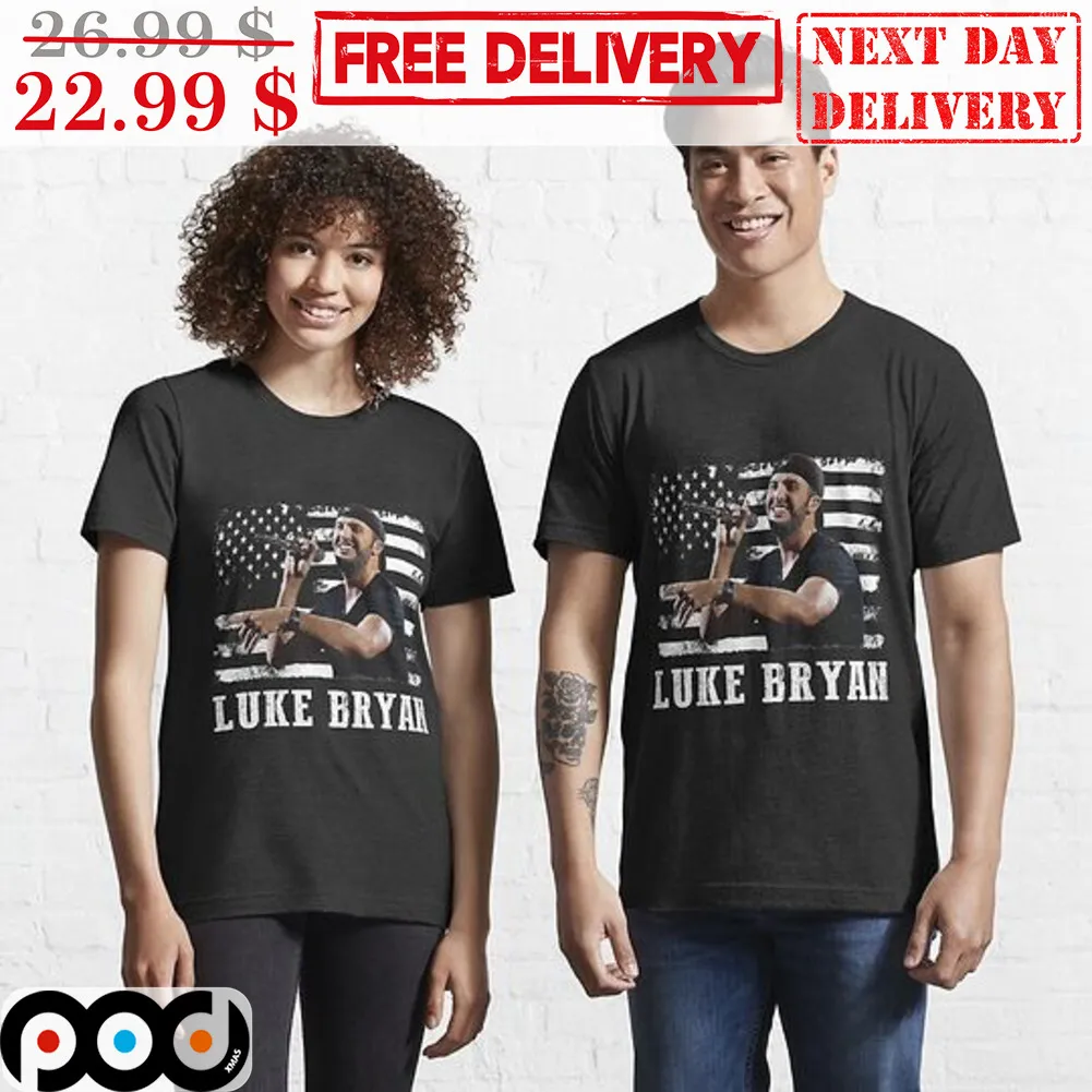 Luke Bryan Country Music American Flag Vintage Shirt
