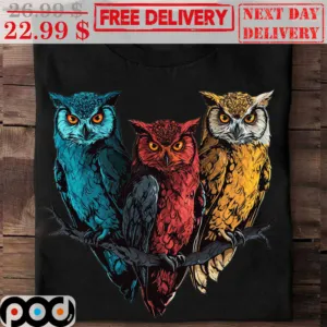 I Love Owl Heart Shirt