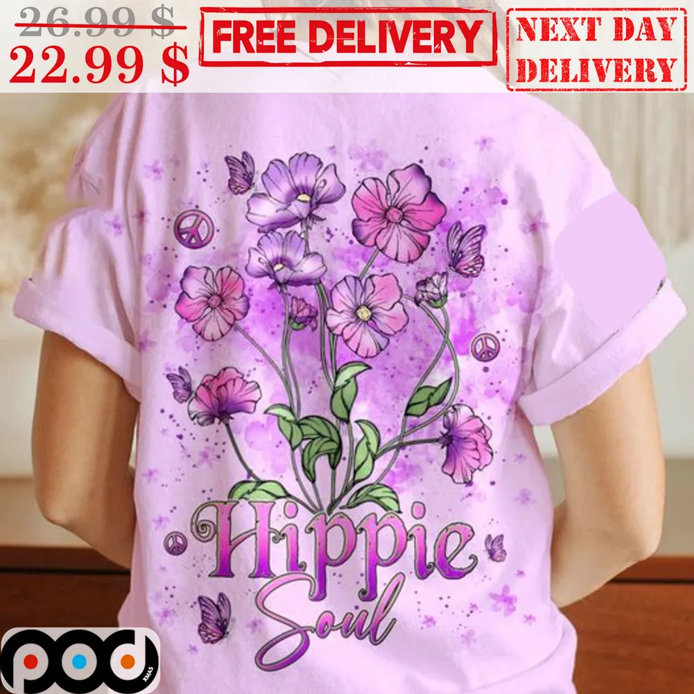 Hippie Soul Butterfly Floral Shirt