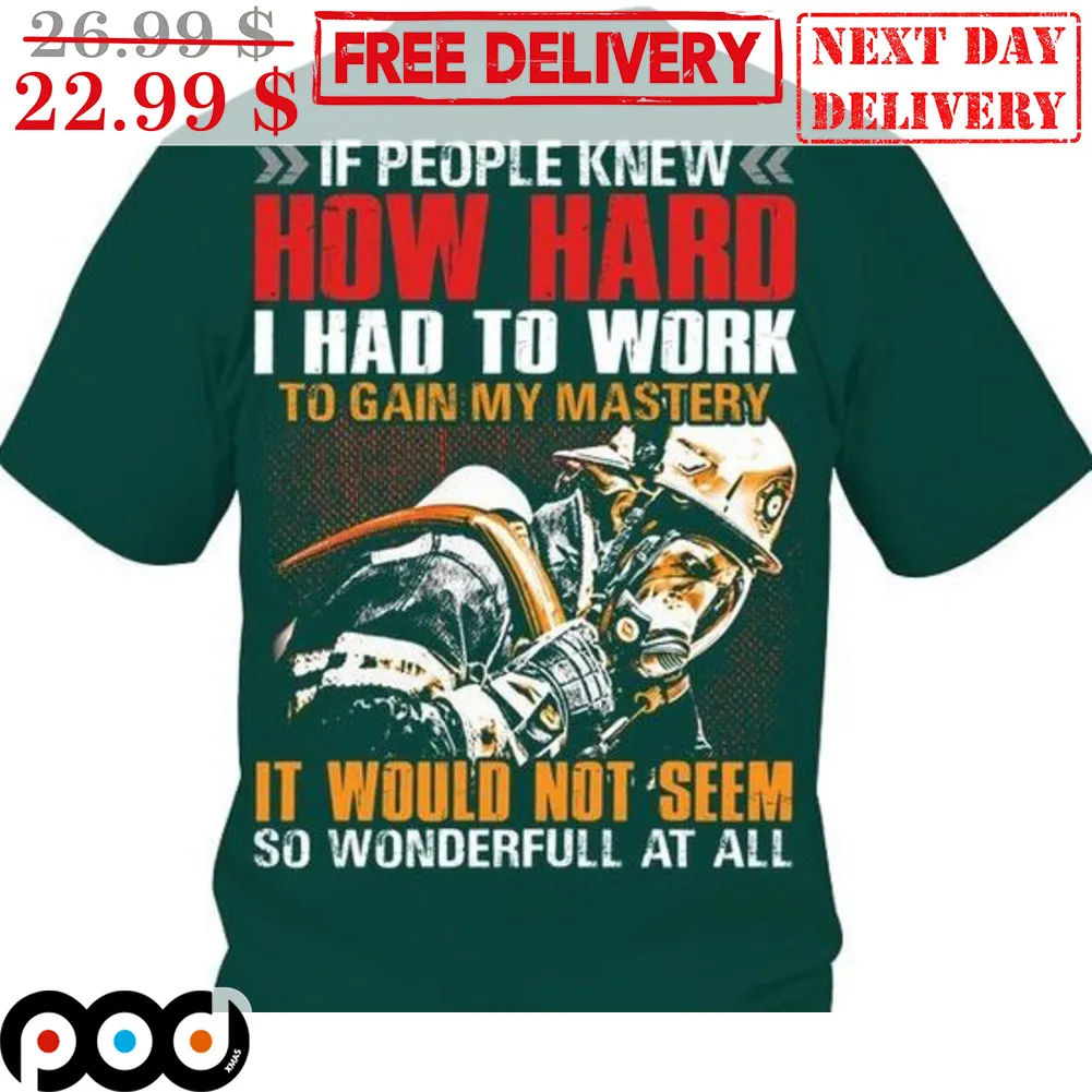 If People Knew How Hard I Had To Work To Gain My Mastery It Would Not Seem So Wonderfull At All Shirt