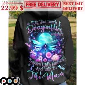 May You Touch Dragonflies And Stars Dance With Fairies And Talk To The Moon Floral Shirt