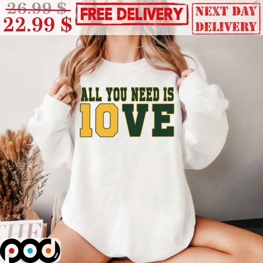 All You Need Is Love Green Bay Packers NFL Shirt