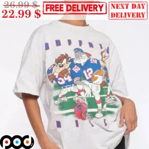 Buffalo Bills Looney Tunes Cartoon Vintage Shirt