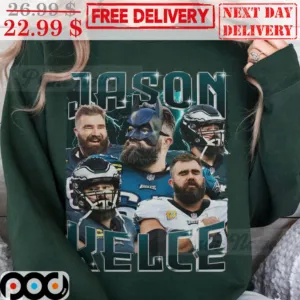 Jason Kelce Batman Mask Philadelphia Eagles NFL Shirt