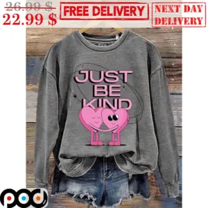 Heart Couple Just Be Kind Valentine's Day Shirt